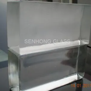 Clear Frosted Solid Transparent Glass Brick thumbnail-3