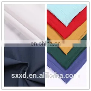 Cheap Polyester Cotton Blend 90/10 45*45 96*72 Plain Dyed Poplin Fabric thumbnail-1