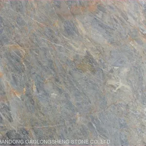 Blue Golden Luxury Yellow Landscaping Marble, Worktop& Background Slabs thumbnail-3