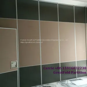 Office Folding Screen Room Divider With Wheels Partition Wall thumbnail-1