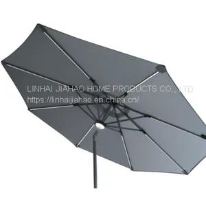 270-8 Market Umbrella With LED Straight Light and Center Lamp Light thumbnail-3