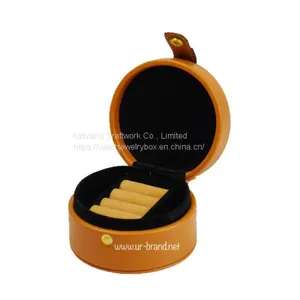 High Quality PU Leather Ring Box Factory Direct Sales Jewelry Box Jewelry Packaging Gift Box Custom Leather Jewelry Storage Box thumbnail-1