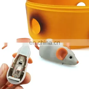 Cat Play Toy Cheese Box With Electric Mouse Cat Funny Teaser Toy Mouse Toy thumbnail-3