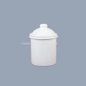 Enamel Carbon Steel Canister With Enamel Lid thumbnail-1