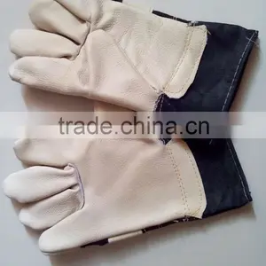Furniture Full Palm Leather Gloves/ Cow Split Leather Glove/ Good Quality Leather Working Gloves thumbnail-1