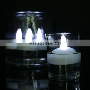 12 Pieces per Pack Waterproof Battery Operated Glitter Candle Light Color Changing Floating Led Candle With Swirling Glitter thumbnail-2