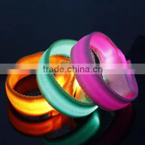 Trendy LED Flashing Wrist Band Bracelet Arm Band Belt Light Up Dance Party Glow thumbnail-3