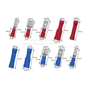 250PCS Combination Set Insulated Wiring Male and Female End Brass thumbnail-4