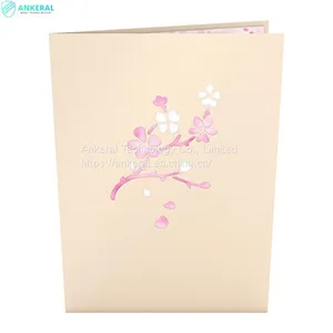 2022 Best Sellers Cherry Blossom 3D Pop-up Cards Birthday Greeting Cards for Mom thumbnail-3