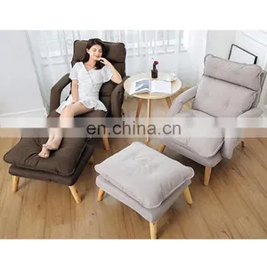 Lazy Sofa Bedroom Sofa Creative Recliner Sofa Leisure Folding Chair thumbnail-1