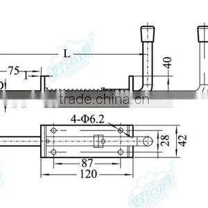 02410 Spring Toggle Latch for Trucks and Trailers,Spring Toggle Latch,Truck Steel Spring Toggle Latches thumbnail-2