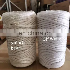 Macrame Twist Braided Cord 100% Macrame Cotton Rope Factory Wholesale 2mm 3mm 4mm 5mm 10mm 12mm 20mm Cotton,100% Cotton thumbnail-5