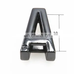 Letra Wholesale 26 Shiny Color Metal Wear Letras For Handbags And Decoration thumbnail-2