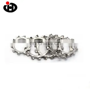 Jinghong Fastener DIN6797A SS304 External Toothed Lock Washer M6 M8 thumbnail-1