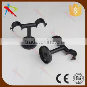 Black Curtain Pole Ceiling Bracket Size of 19mm&19mm thumbnail-1