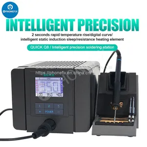 Quick Q8 110V/220V Intelligent Electric Precision Soldering Iron Station For Phone Motherboard Welding Repair thumbnail-1