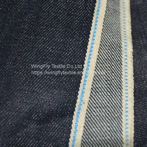 12.3oz Cheap Selvedge Jeans Wholesale Men Jacket Denim Fabric 100% Cotton W284923 thumbnail-1