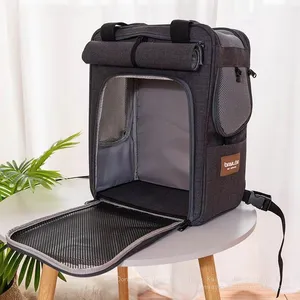 Multi-Functional Reflective Cat and Dog Carrying Bag Breathable Backpack and Trolleys With Custom Logo Hands-Free Shoulder Bag thumbnail-5