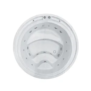 Round Modern Design Free Standing Outdoor Hydrotherapy Massage SPA Bath Hot Tub Acrylic Whirlpool Massage Bathtub thumbnail-1