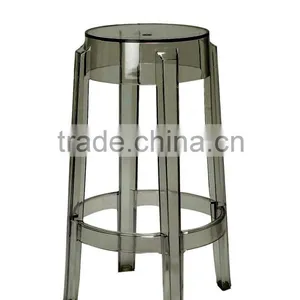 High 65cm Commercial Furniture Transparent PC Plastic Bar Stool thumbnail-2