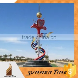 ANY SIZE Large Stainless Steel Flower Sculpture for Urban Decortion thumbnail-1