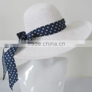 Folding Paper Straw Visor Hat thumbnail-3