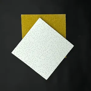 Acoustic Mineral Fiber Board 600x1200mm Pin Hole Design for Office Ceiling Tiles thumbnail-4