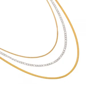 Wholesale Custom Brass Alloy 3D Key Pendant Necklace in Stainless Steel Gold thumbnail-5