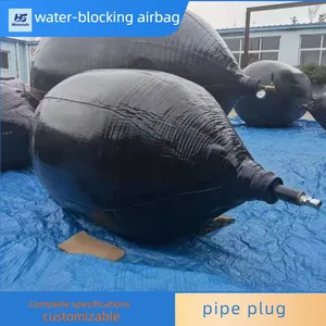 Closed Water Test Proves the Sealing Airbag is Watertight. Inflatable Municipal Pipeline Water Blocking Airbag thumbnail-5