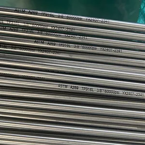 ASTM 304L 316L Bright Annealed Hydraulic Stainless Steel Tube Ep Grade thumbnail-1