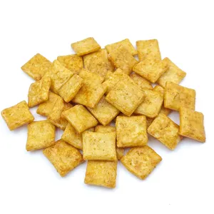 Innovative Non-fried Square Rice Snacks With Sweet Pineapple Teriyaki Seasoning for Private Label OEM Service thumbnail-2