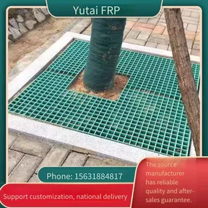 Fiberglass Tree Pool Grille, Breeding Floor Net, for Photovoltaic Power Generation, Customizable in Size, High Strength and Corrosion-resistant, Yutai Environmental Protection thumbnail-2