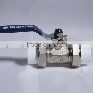 High Quality PPR Pipe Fittings 20-63mm Double Union Ball Valve thumbnail-1