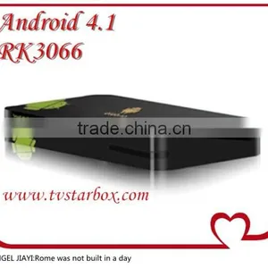 Android tv Box Rockchips RK3066 1.6GHz ARM Cortex Dual-core A9+ 1080P Media+3D GPU Android tv Box 4.1 thumbnail-1