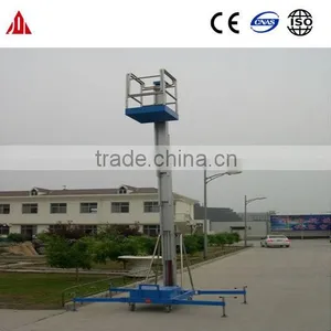 Mobile Hydraulic Single Mast Aluminum Lift Working Platform/ Hydraulic One Mast Aluminum Alloy Telescoping Man Lift thumbnail-1