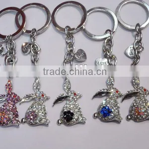 Promotional High Quality Gift Leather Rabbit Keychain For 2013 thumbnail-1