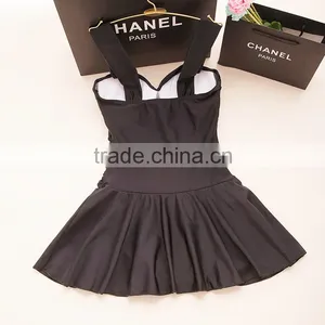 2016 High Quality Lady Swimsuit Dress Nylon With Lycra Swimming Suit thumbnail-2