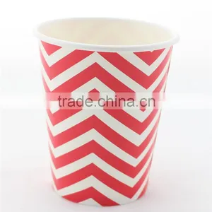 SGS&FDA Certificated New Design 9oz Stocked Cup Cold Drinking Paper Cups thumbnail-1