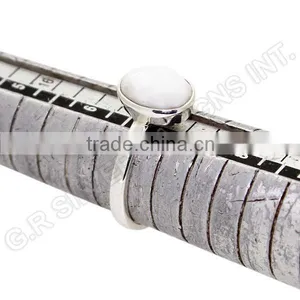 Pearl Gemstone Rings Jewellery,925 Sterling Silver Wholesale Rings Jewelry thumbnail-1