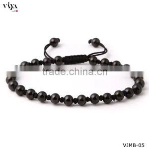 China Knotted Beads Jewellery Custom Engraved Logo Metal Beads Eco-Friendly Non Allergic Bracelet thumbnail-1