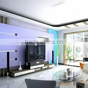 Crazy-selling Meter Price Customized Silk Printing TV Glass Wall For Hotel/House/ KTV Outdoor thumbnail-2
