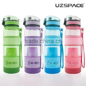 Custom Tea Water Bottle Infuser Fashion Clean PP Plastic Water Bottle thumbnail-1