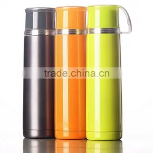 Wholesale Insulated Double Wall Stainless Steel Sport Water Bottle Thermos, Thermos Flask With Handle thumbnail-1