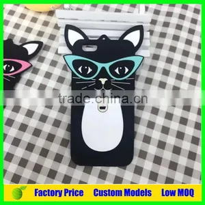 Cute Cat 3d Silicone Mobile Phone Case Iph6 Phone Case Phone Cover thumbnail-1
