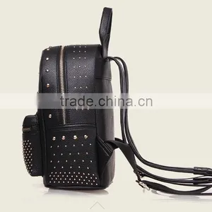 Rivet Decoration pu Leather Backpack Bag Custom Made thumbnail-2
