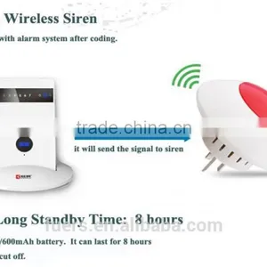 Low Price Mushroom-shape Two Way Power 110db Sound Wireless Flashing Light Siren for Alarm System thumbnail-3