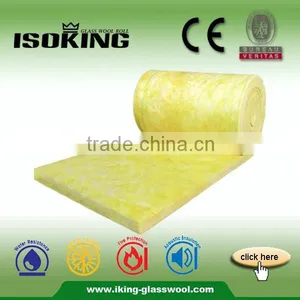 ISOKING 50mm Cheap Glass Wool Insulation Roll Price Quality Choice thumbnail-1