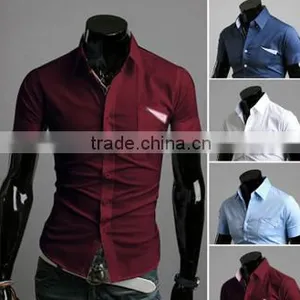 Hot Sasle Embroidered Custom Design Slim Fit Shirt for Man Quality Choice thumbnail-2