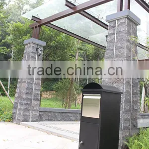 Foshan JHC Large Capacity Outdoor Metal Pillar Mailbox With Two Color Two Size For Garden thumbnail-3