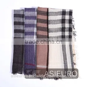 Yarn Dyed Woven Stripe Scarf For Unisex , BSCI and Sedex thumbnail-2